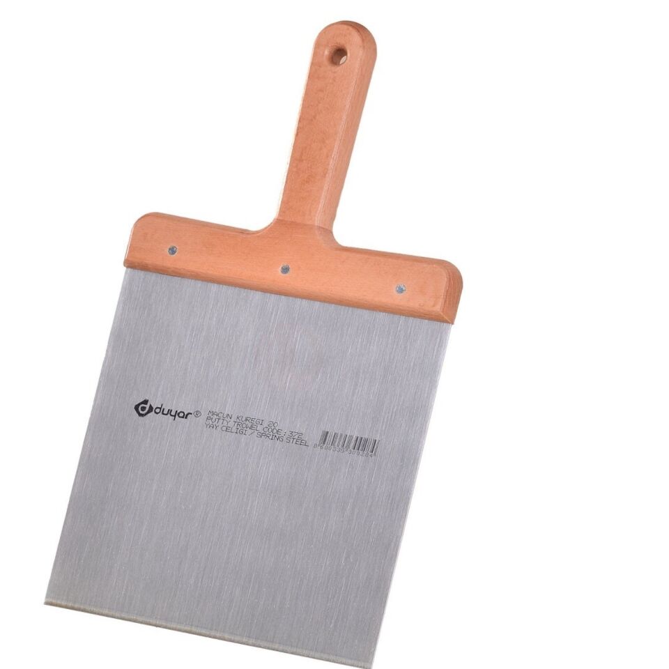 Duyar Macun Küreği Ahşap Saplı 20 Cm Kod:372