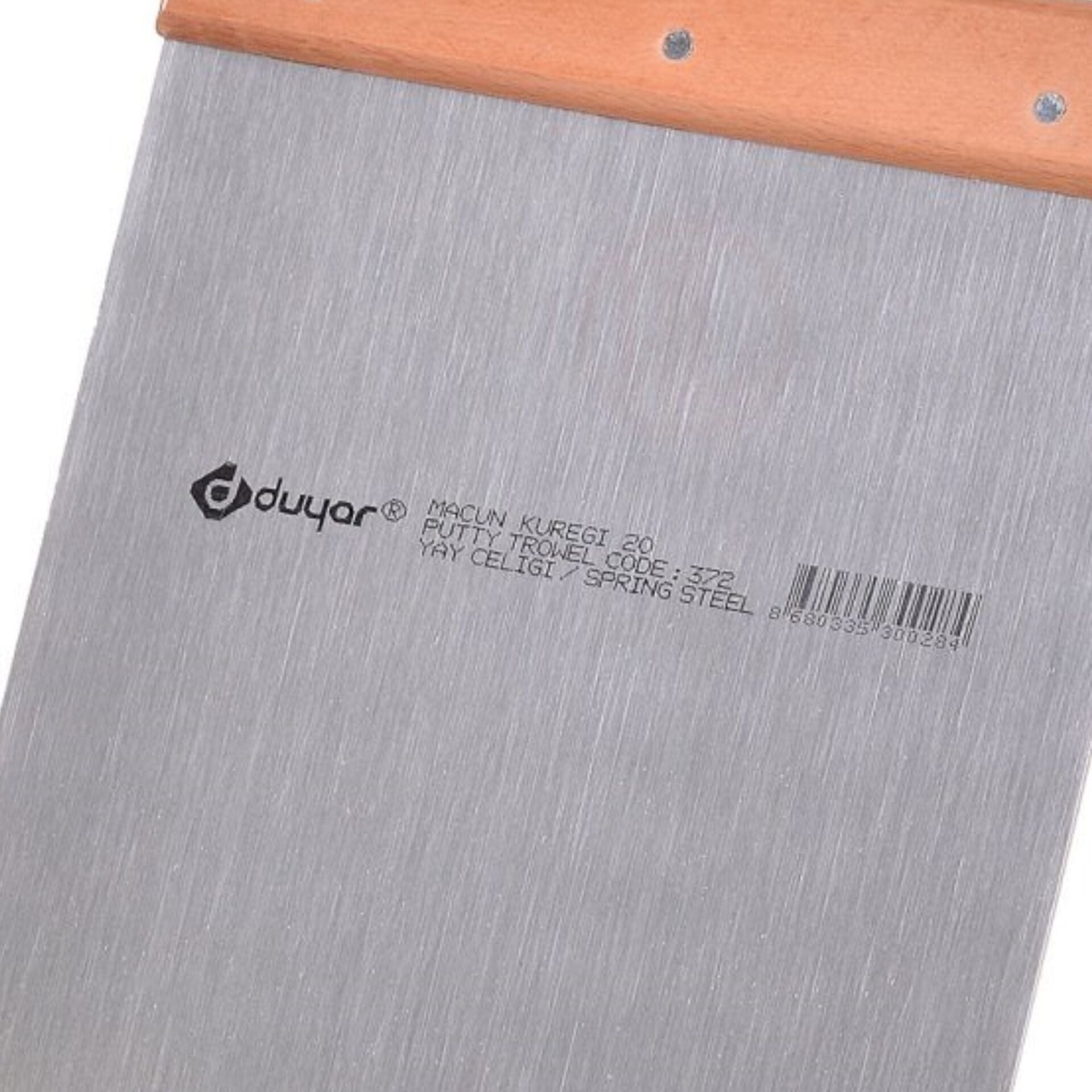 Duyar Macun Küreği Ahşap Saplı 20 Cm Kod:372