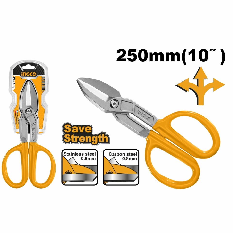 İngco Hts2610 Endüstriyel Tenekeci Makası 250 Mm