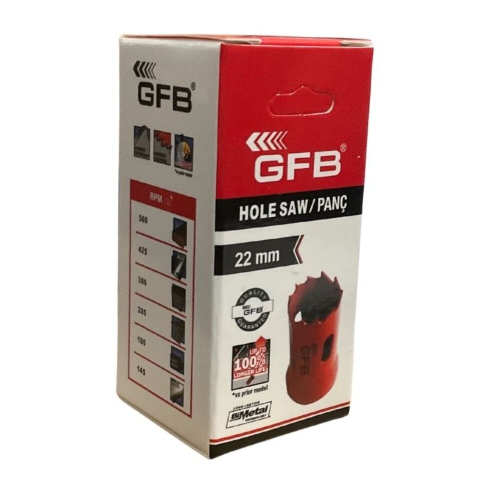 Gfb Bi-metal Panç 22 Mm Kod:4804