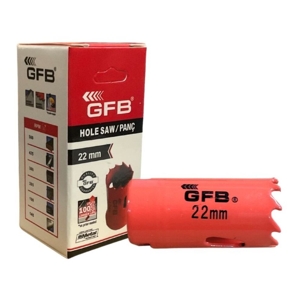 Gfb Bi-metal Panç 22 Mm Kod:4804
