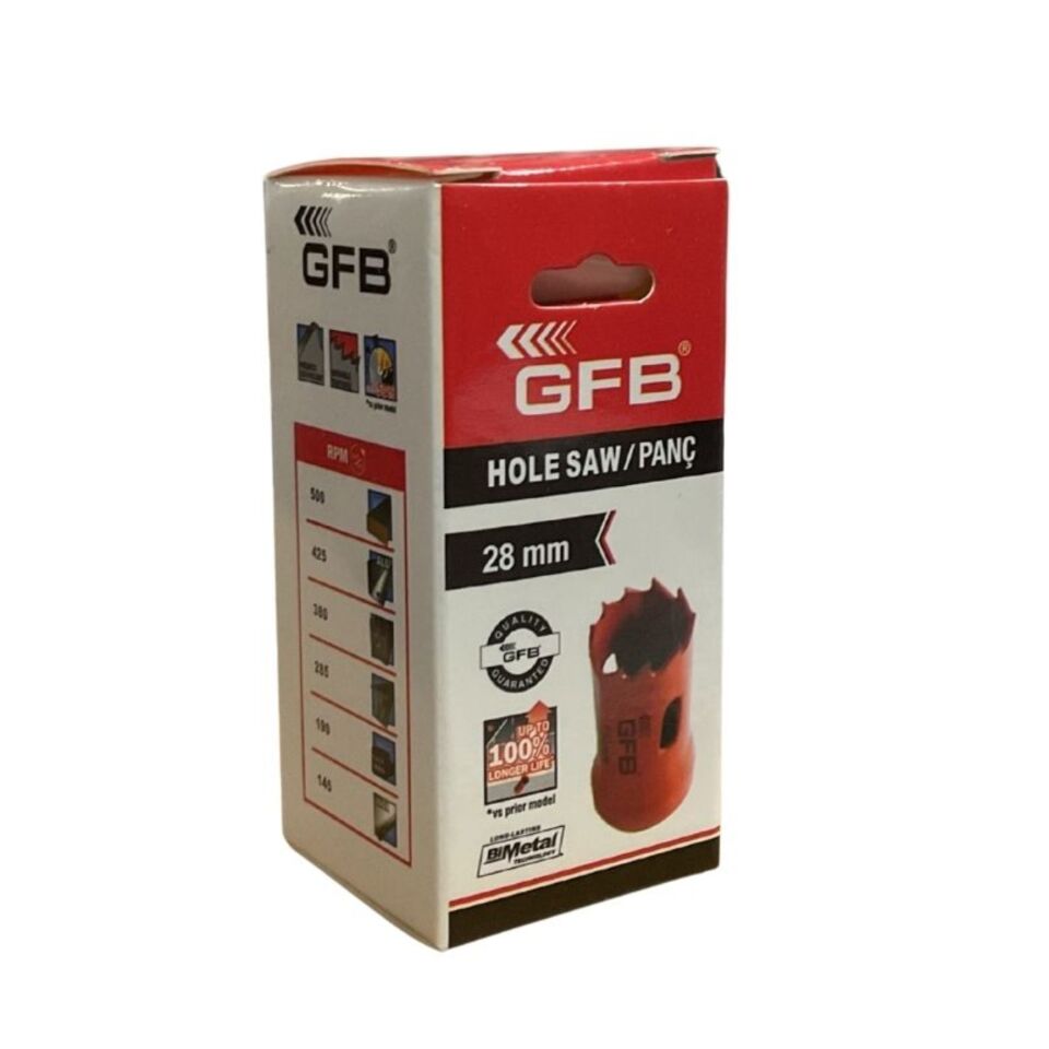 Gfb Bi-metal Panç 28 Mm Kod:4806