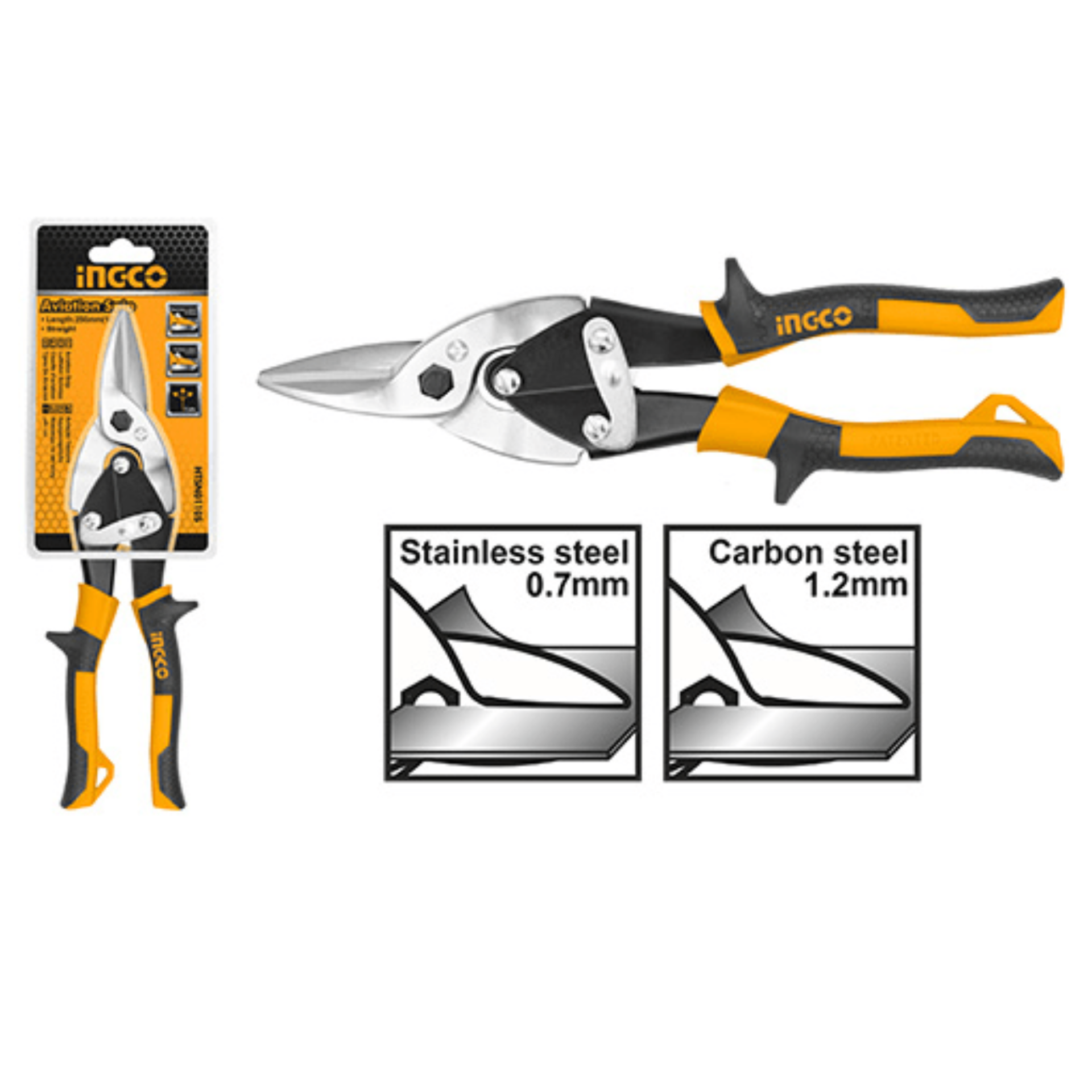 İngco Htsn0110s Kaportacı Sac Makası Düz 250 Mm