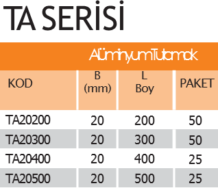 TA20500 Alüminyum Tutamak