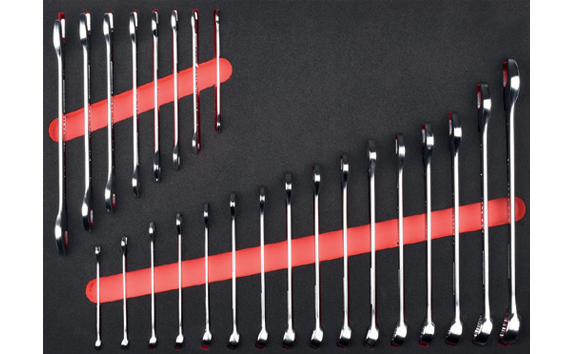 Ceta Form 24 Parça Kombine ve Çatal iki Ağız Anahtar Seti (EVA'lı) - B99-E24T
