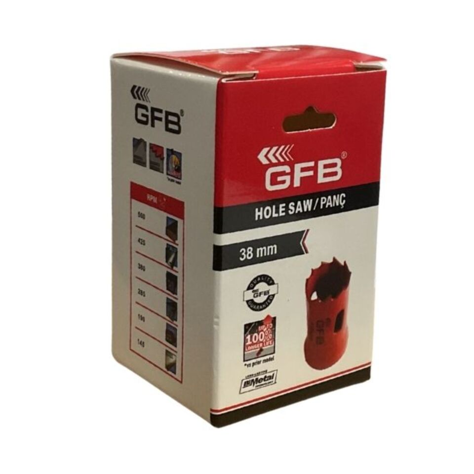 Gfb Bi-metal Panç 38 Mm Kod:4810
