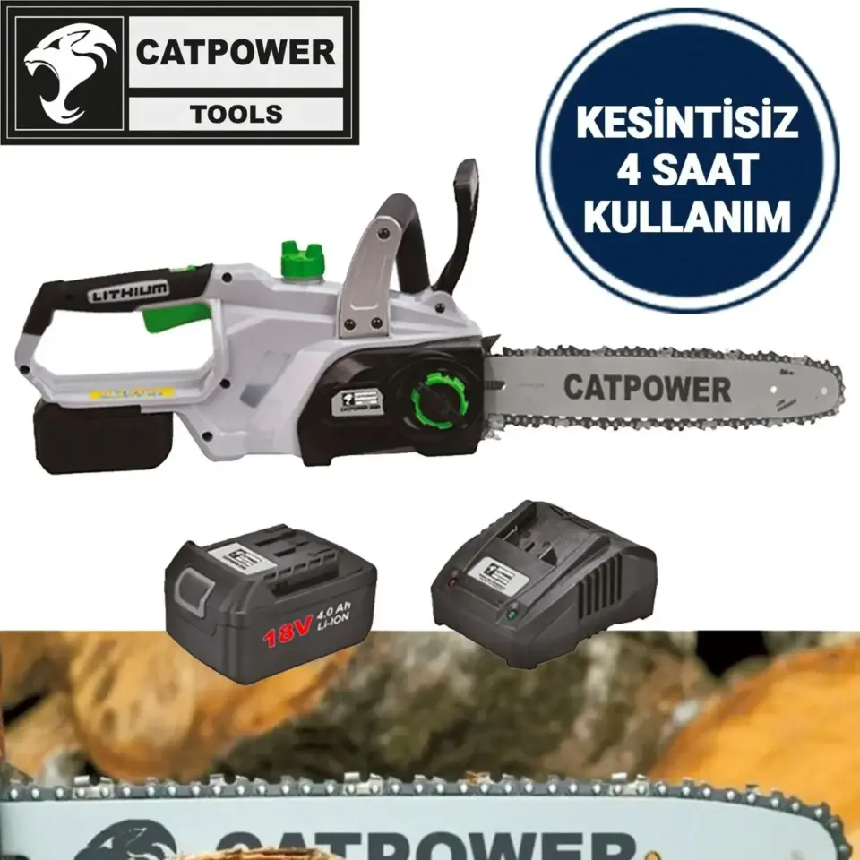 Catpower Akülü Ağaç Kesme Set (4.0 Ah) Cat2096