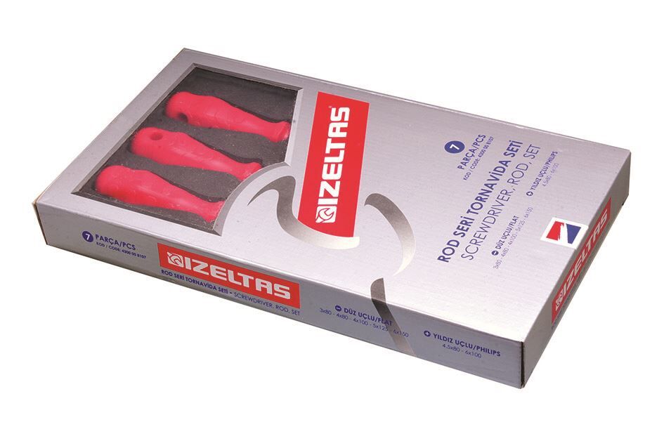 İzeltaş 7 Parçalı Opak Tornavıda Setı - 4300008107