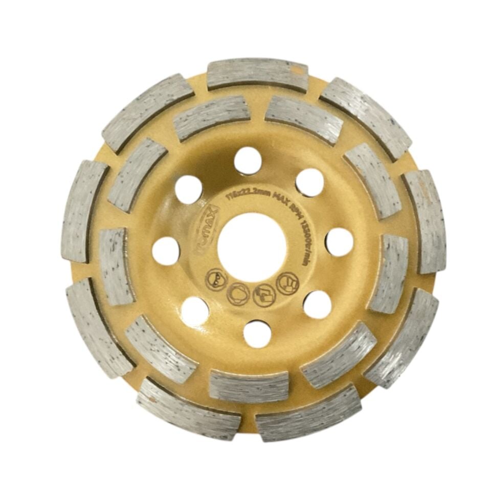 Tomax Çift Sıra Elmas Beton Yüzey Tem.diski 115 Mm