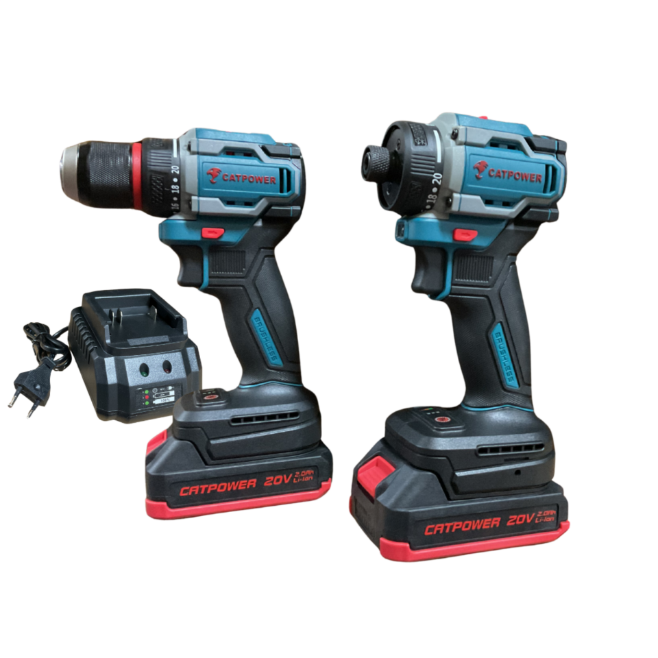 Catpower Akülü Kombo Set 2 Li Kömürsüz 20v Cat5130