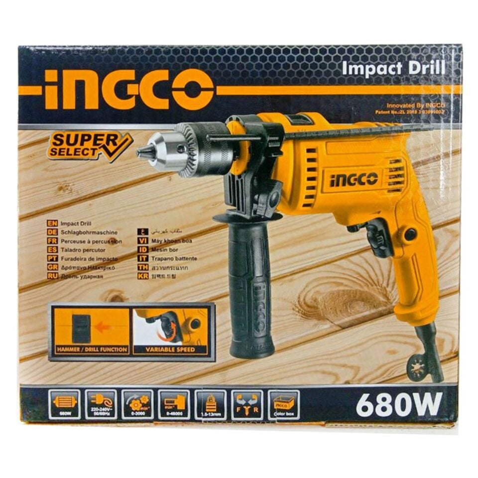 İngco Id6808 Darbeli Matkap 680w