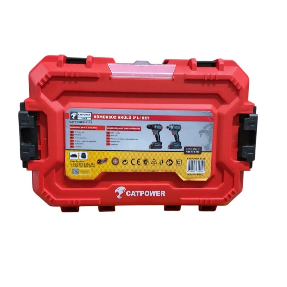 Catpower Akülü Kombo Set 2 Li Kömürsüz 20v Cat5135