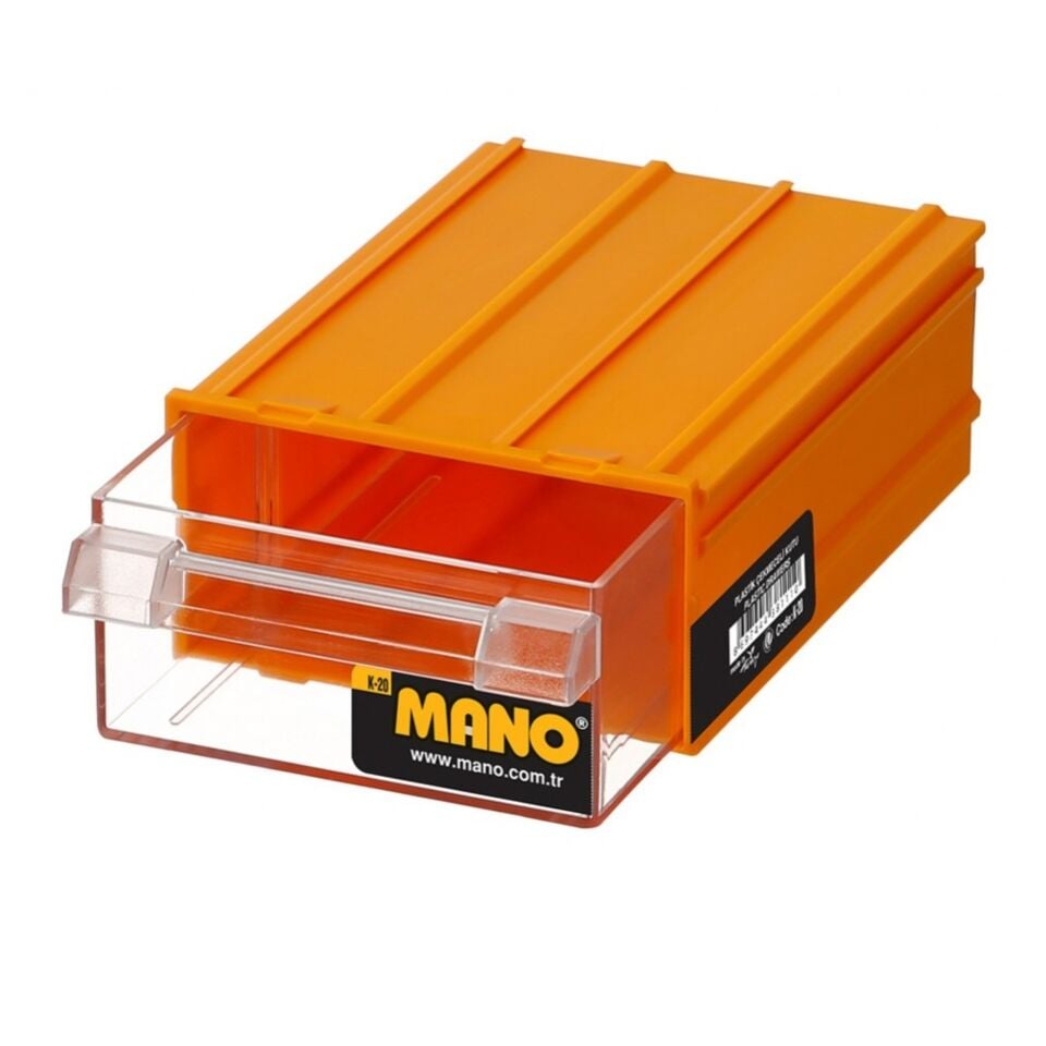 Mano Çekmeceli Sarı Kutu (124x196x80 Mm) K-40