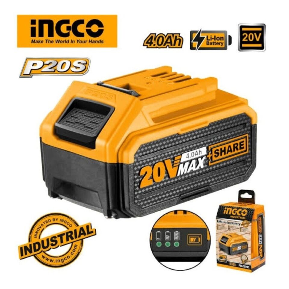 İngco Lıthıum Yedek Akü (4.0 Ah) 20v Fblı2002