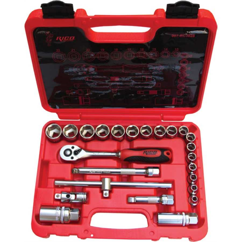 Rico 24 Parça 3/8 Lokma Seti 10-22 mm - 007-RC3028