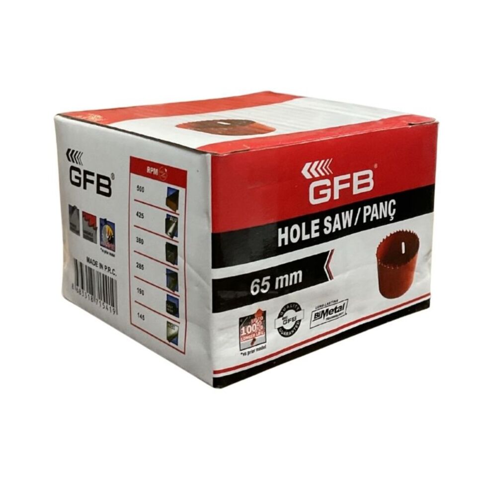 Gfb Bi-metal Panç 65 Mm Kod:4821