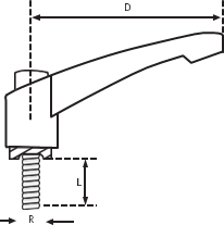 SMC601025 Metal Sustalı Kol