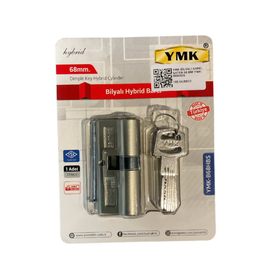 Ymk Bilyalı Barel Saten 68 Mm Ymk-b68hbs