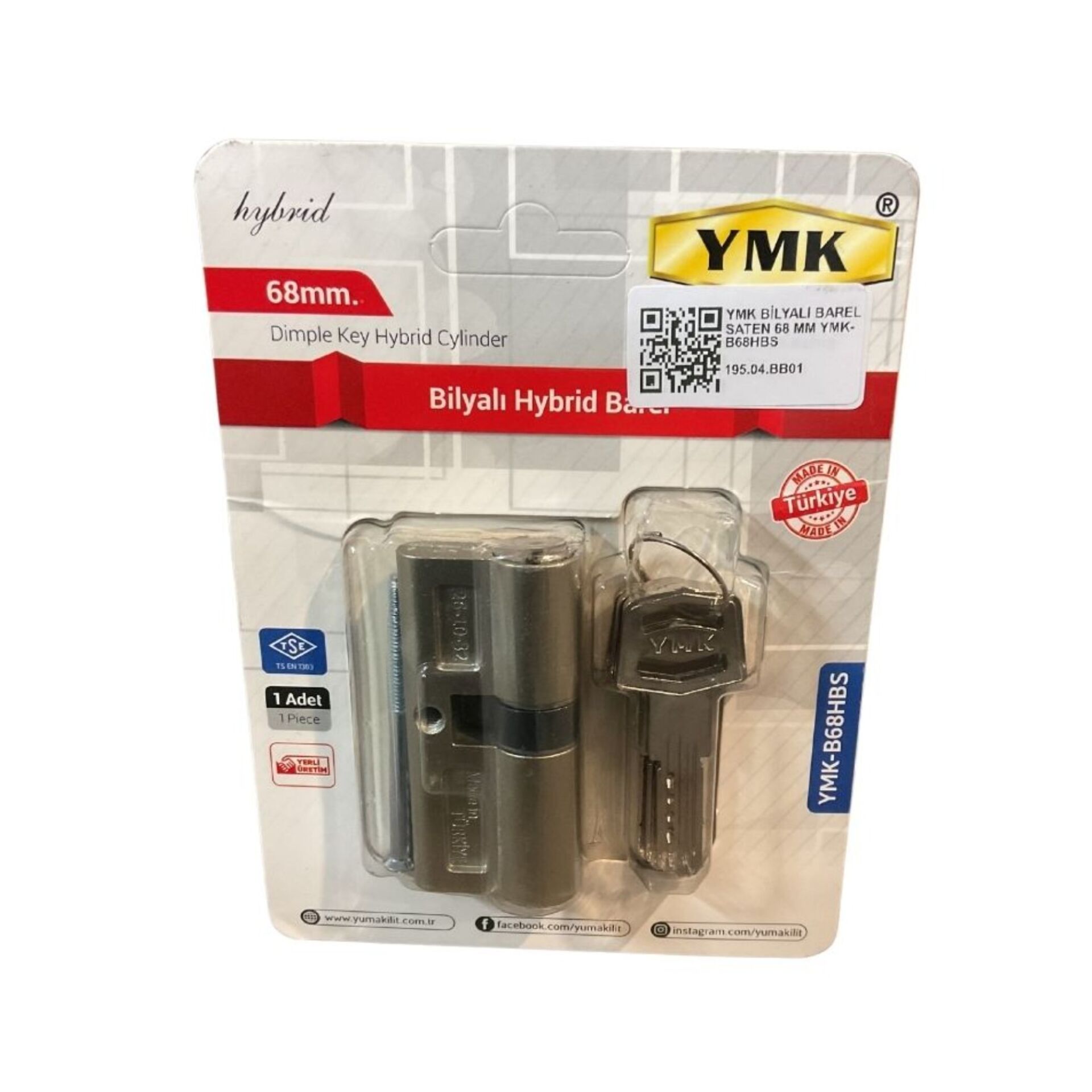 Ymk Bilyalı Barel Saten 68 Mm Ymk-b68hbs