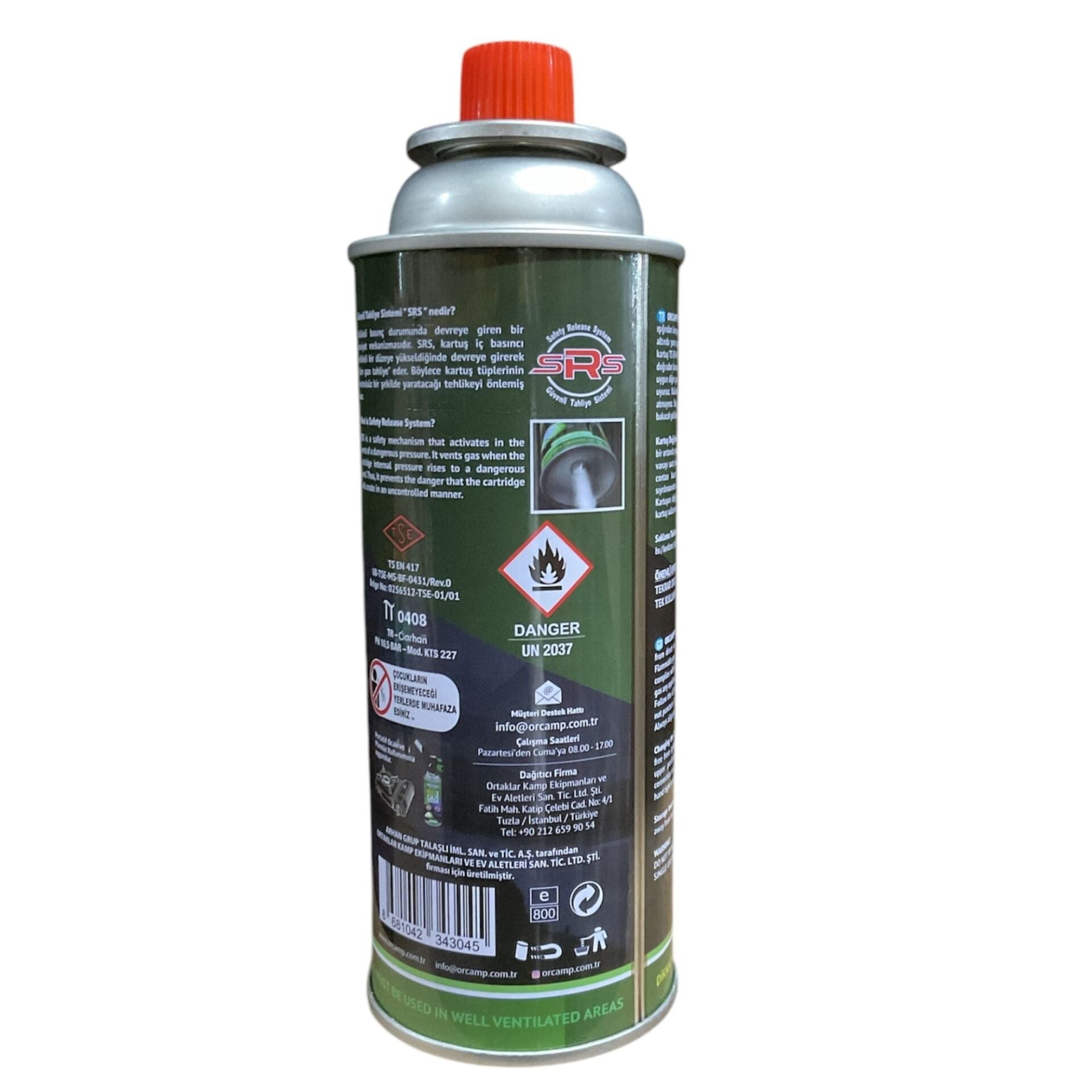 Orcamp Siboplu Gaz Kartuşu (tüp) 227 Gr (kts-227)