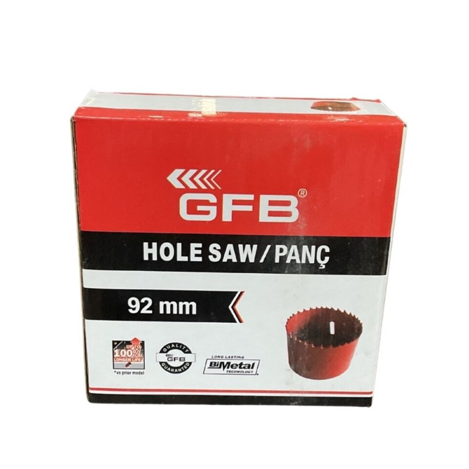 Gfb Bi-metal Panç 92 Mm Kod:4830
