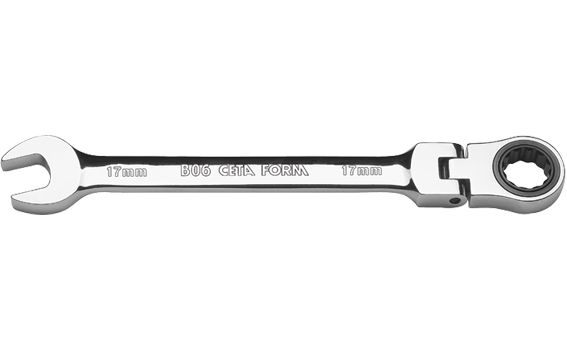 Ceta Form C-GEAR Cırcırlı Kombine Anahtar (Mafsallı) 15 mm  - B06-15