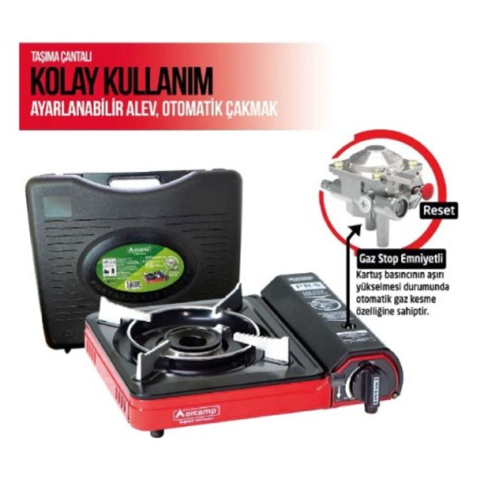 Orcamp Tekli Ocak Köşeli Kırmızı (CK505)