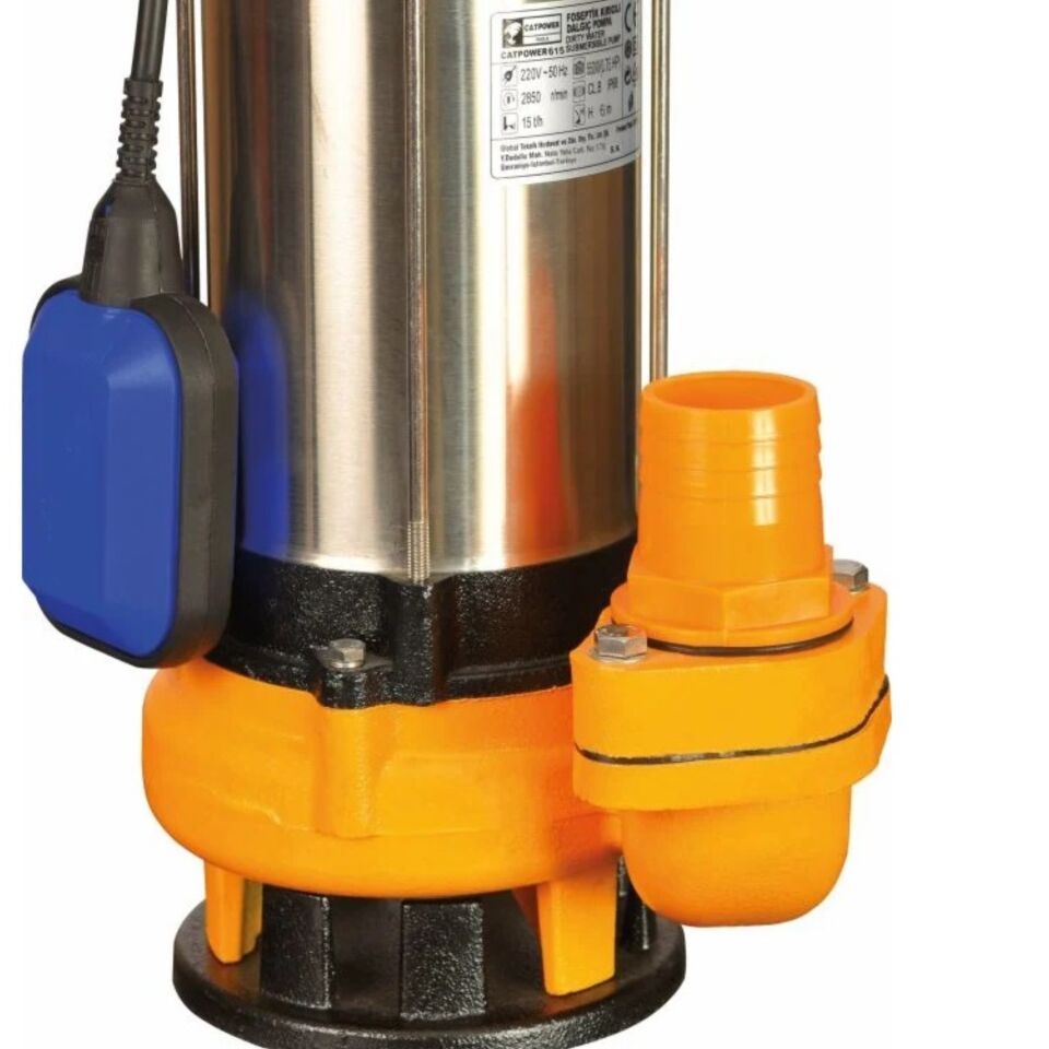 Catpower Dalgıç Pompa Foseptik Parçalayıcı Cat615
