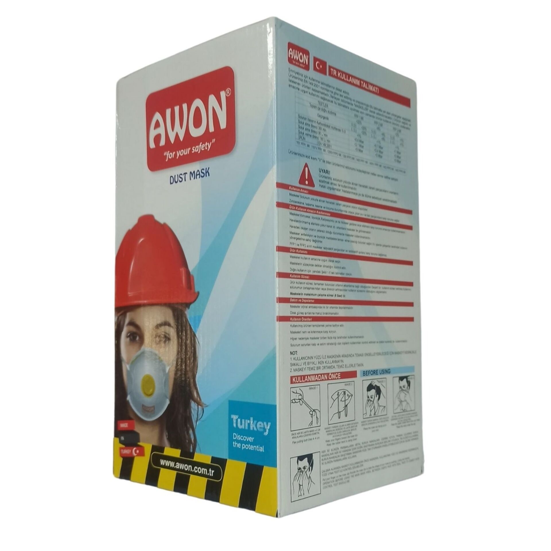 Awon Toz Maskesi N95 1403 Ffp3