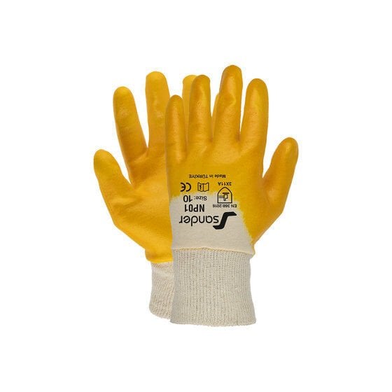 Sander NP01 Sarı Nitril Eldiven