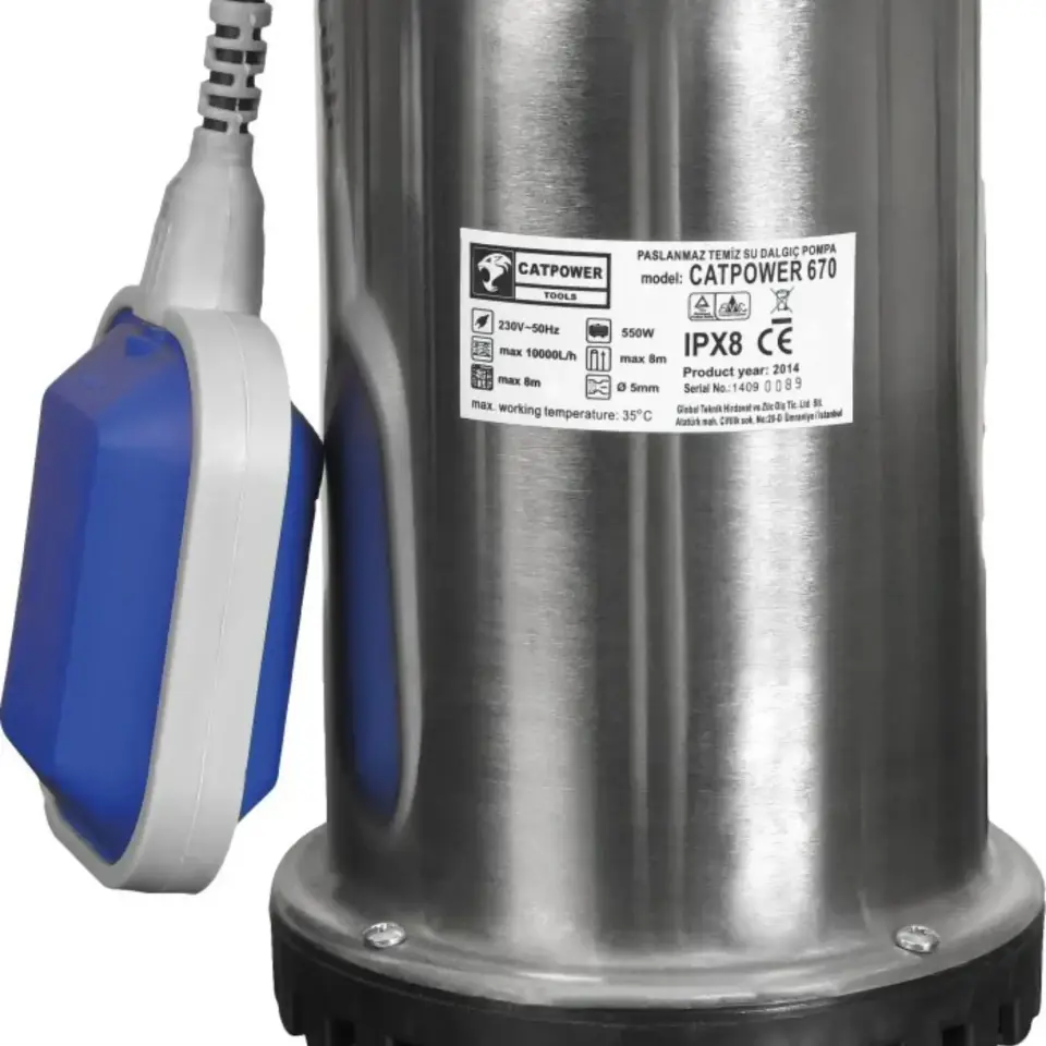 Catpower Dalgıç Pompa Temiz Su 550w Cat670