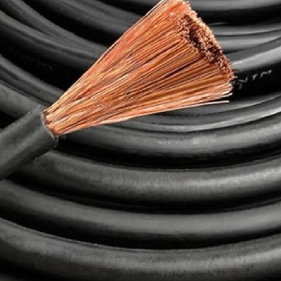 Axu Tam Kesit Kaynak Kablosu %100 Bakır 25 Mm