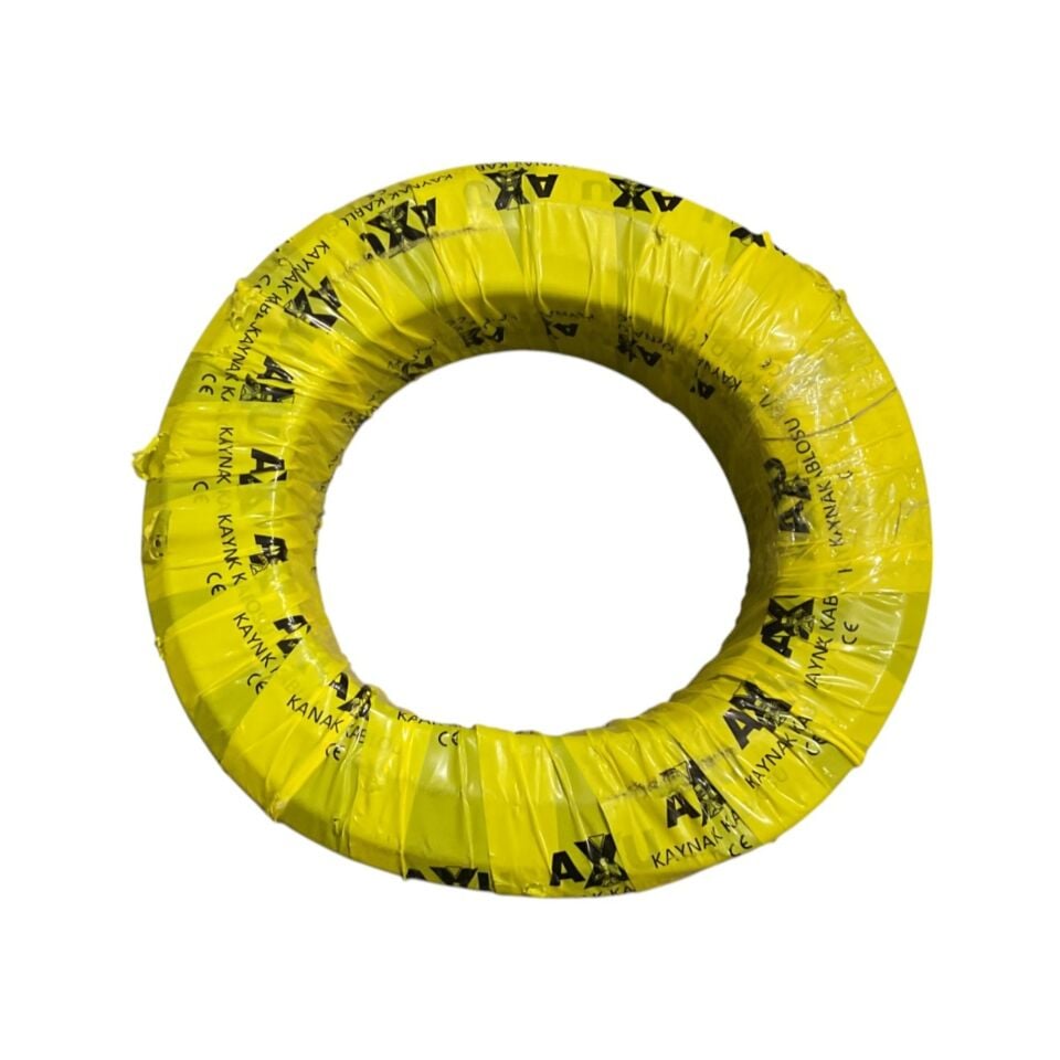 Axu Tam Kesit Kaynak Kablosu %100 Bakır 25 Mm