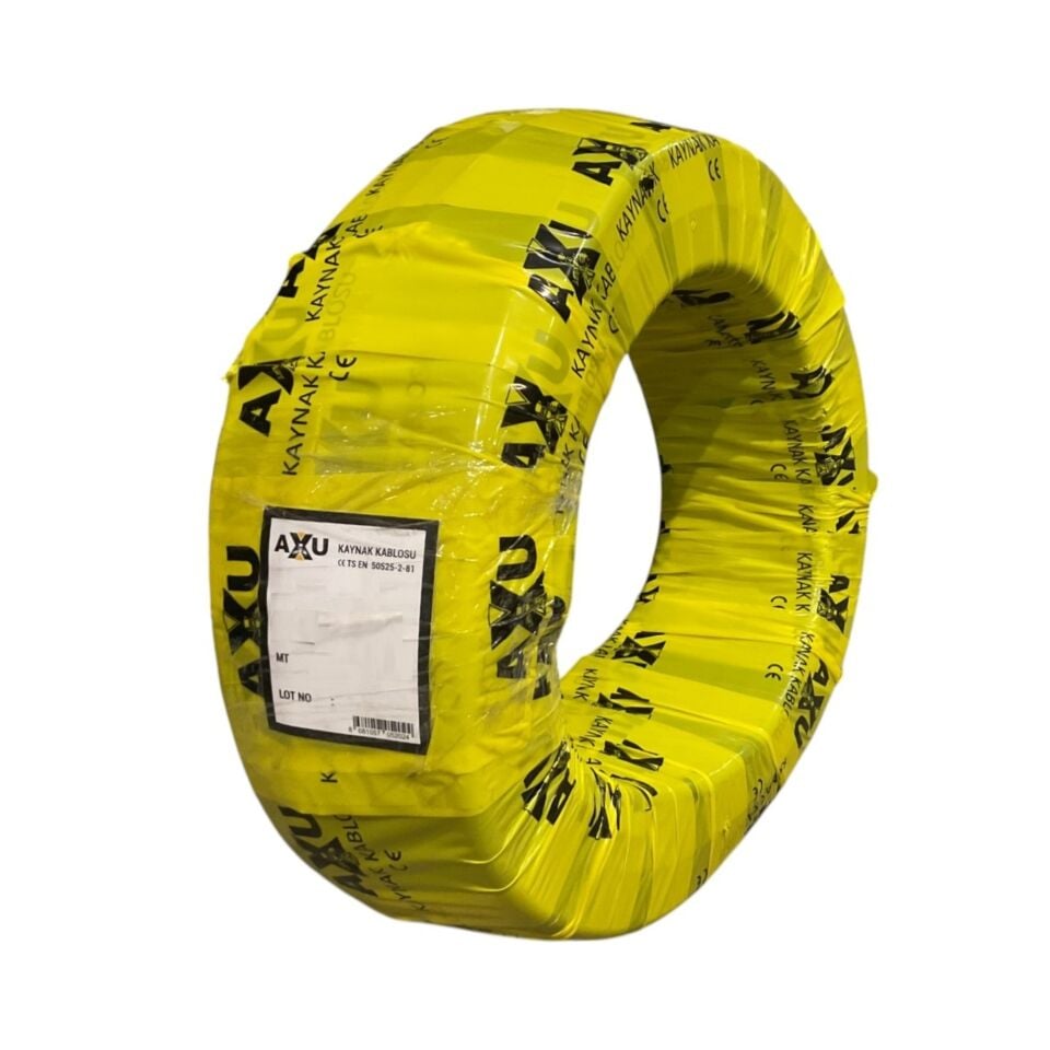 Axu Tam Kesit Kaynak Kablosu %100 Bakır 35 Mm
