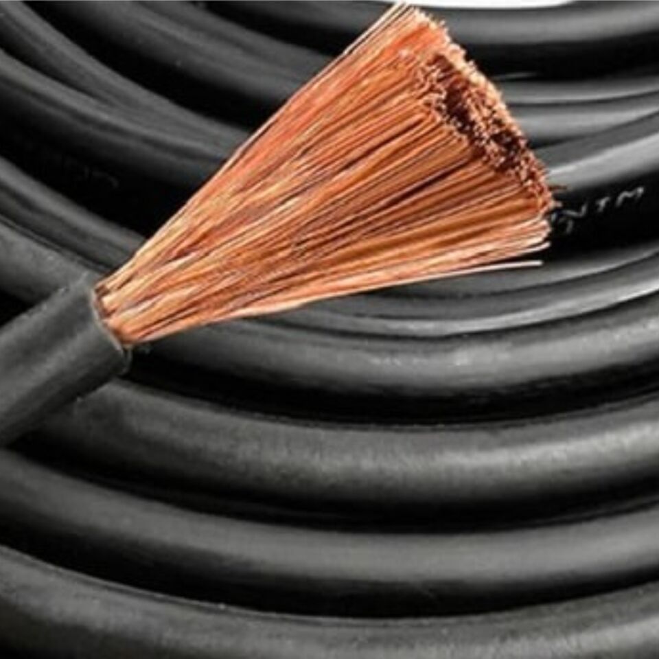 Axu Tam Kesit Kaynak Kablosu %100 Bakır 50 Mm