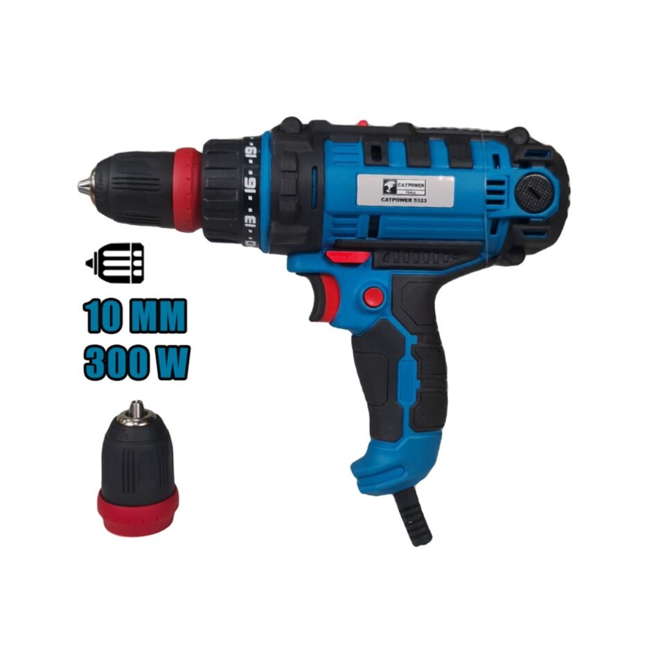 Catpower Darbesiz Torklu Matkap 10 Mm 300w Cat5323