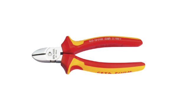 Ceta Form 160 mm 1000V Yan Keski - Parlak Krom (VDE) - G12-18-0160