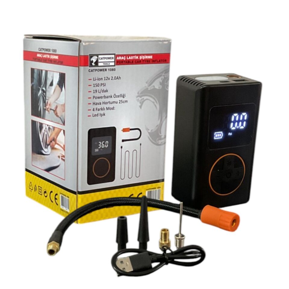 Catpower Dijital Lastik Şişirme Pompası Cat1080