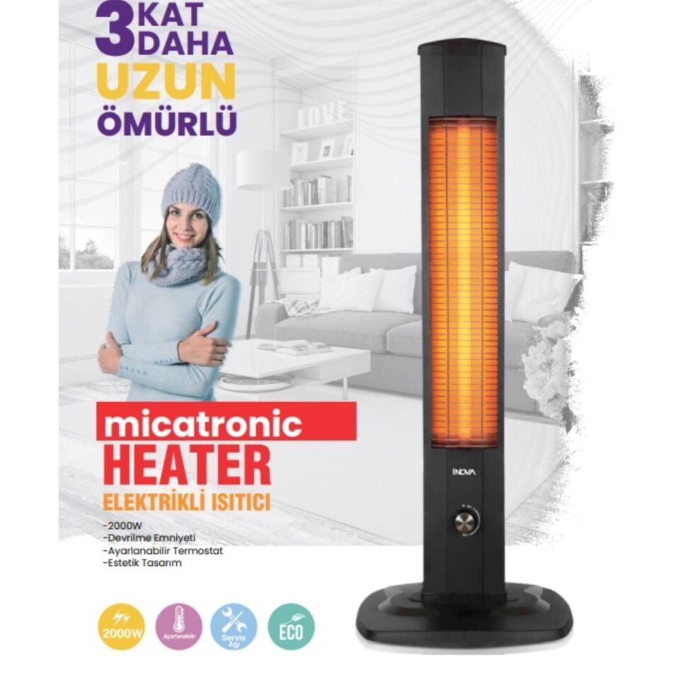 İnova Mayon Mikatronik Dik Isıtıcı 2000 W