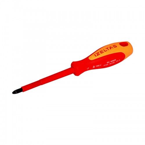 İzeltaş 1000V Süngüsü İzoleli Lokma Uçlu Tornavıda 4 mm - 4773190040