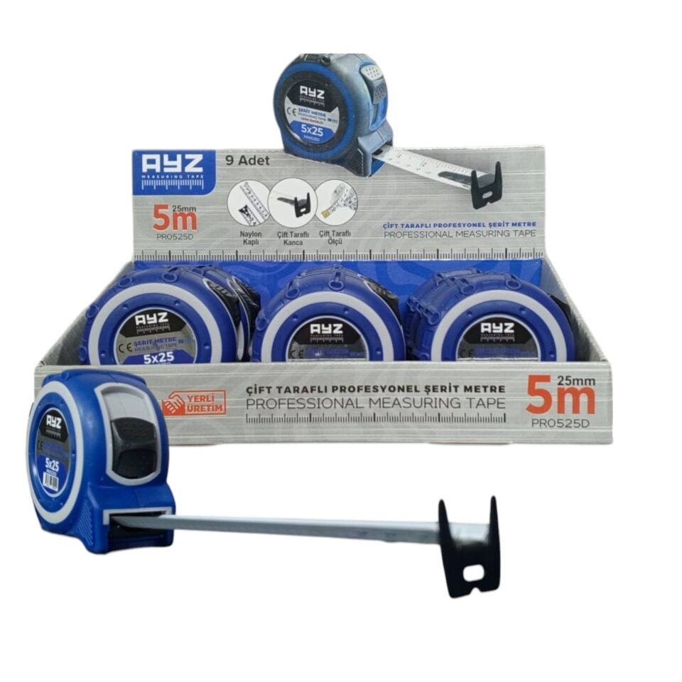 Ayz Muhafazalı Şerit Metre (pr0525d) 5x25 Mt