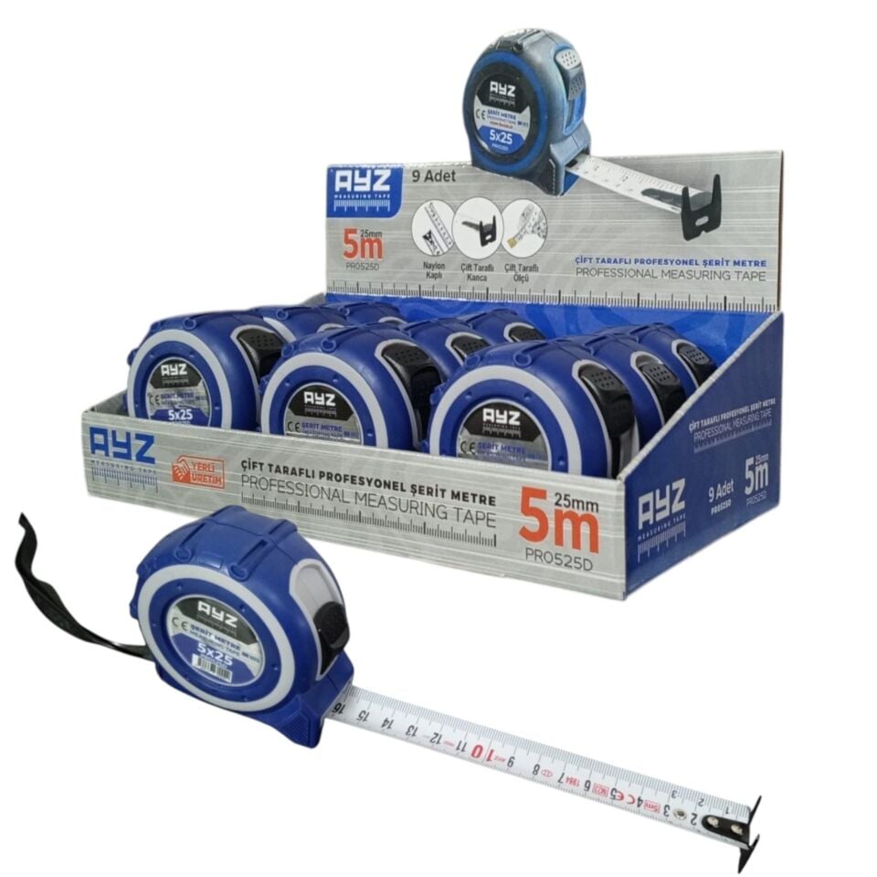 Ayz Muhafazalı Şerit Metre (pr0525d) 5x25 Mt