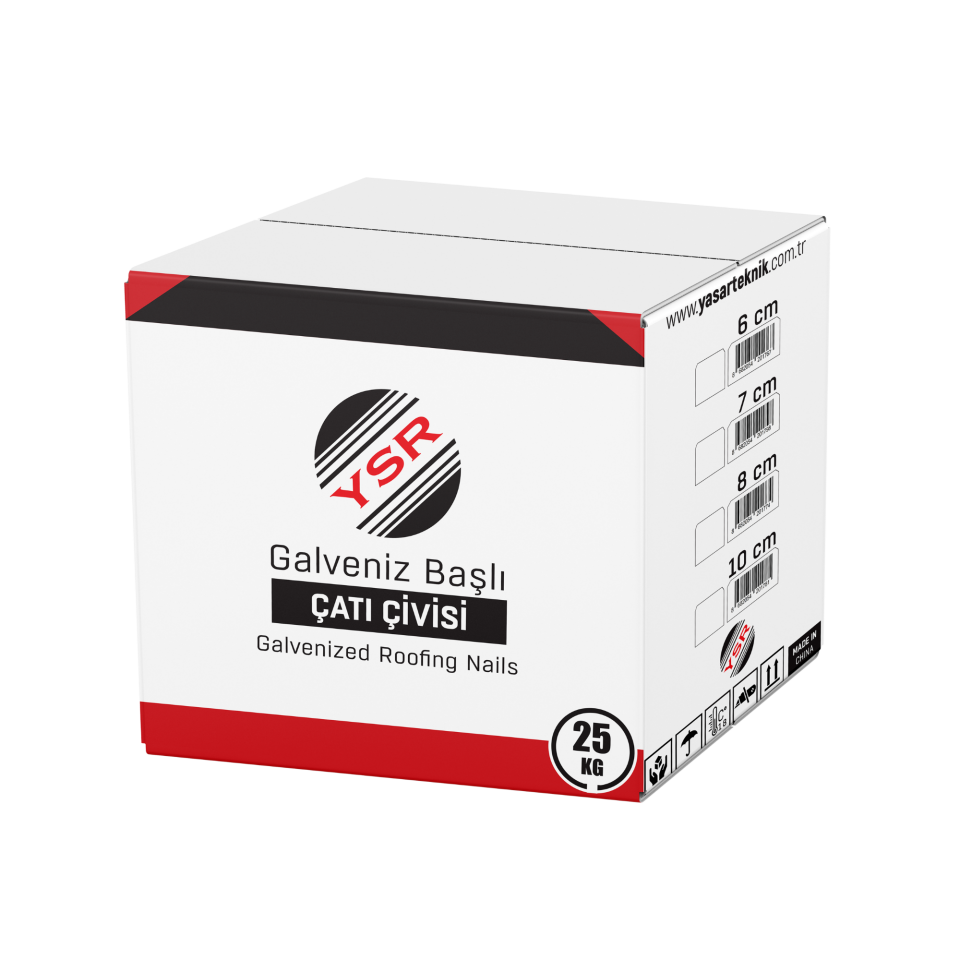 Ysr Galveniz Başlı Çatı Çivisi 10 Cm