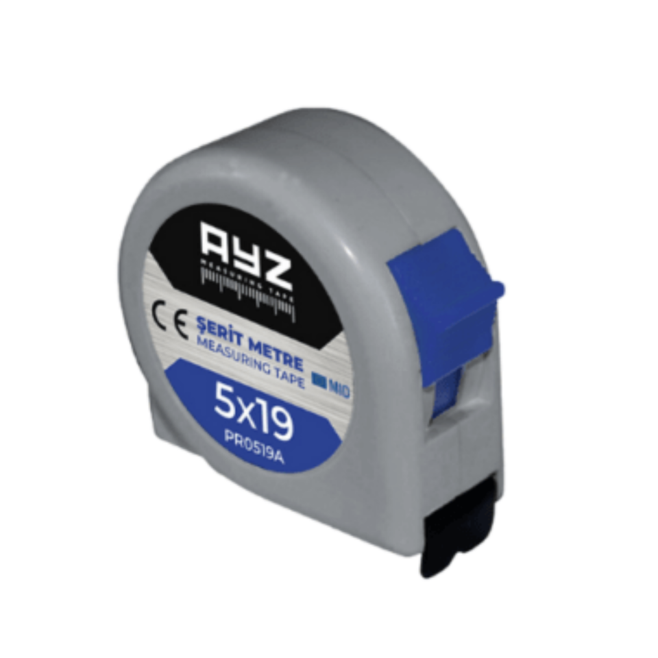 Ayz Şerit Metre Gri (pr0519a) 5x19 Mt