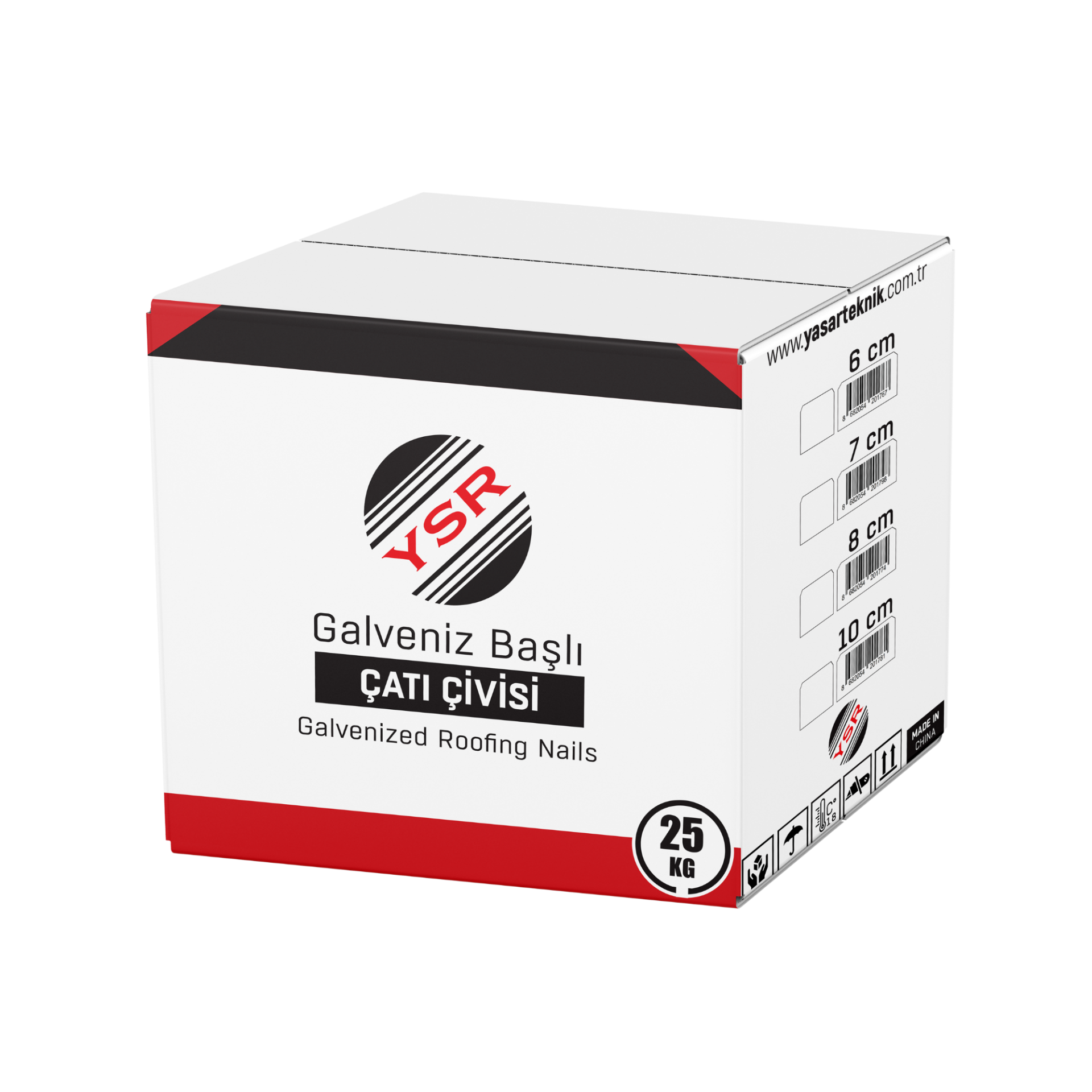 Ysr Galveniz Başlı Çatı Çivisi 8 Cm