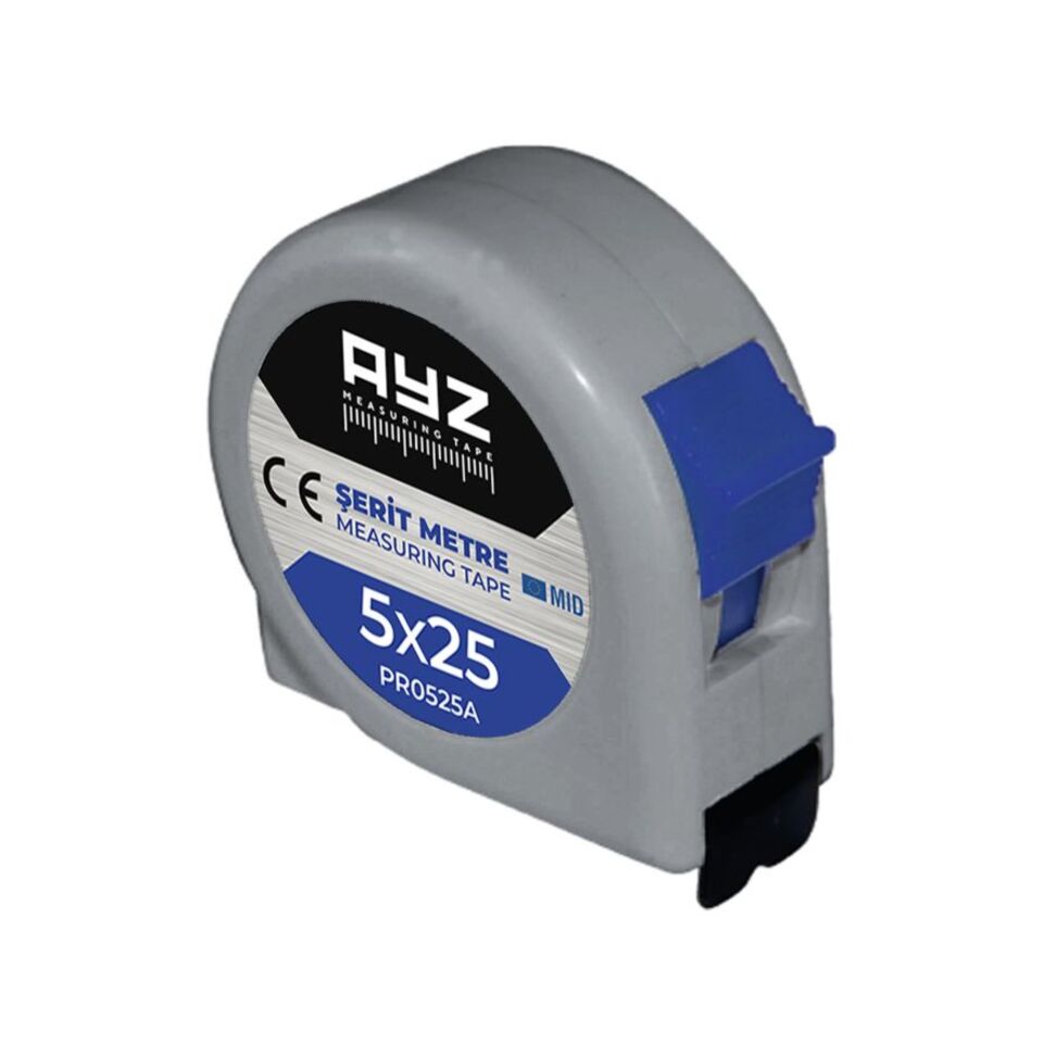 Ayz Şerit Metre Gri (pr0525a) 5x25 Mt
