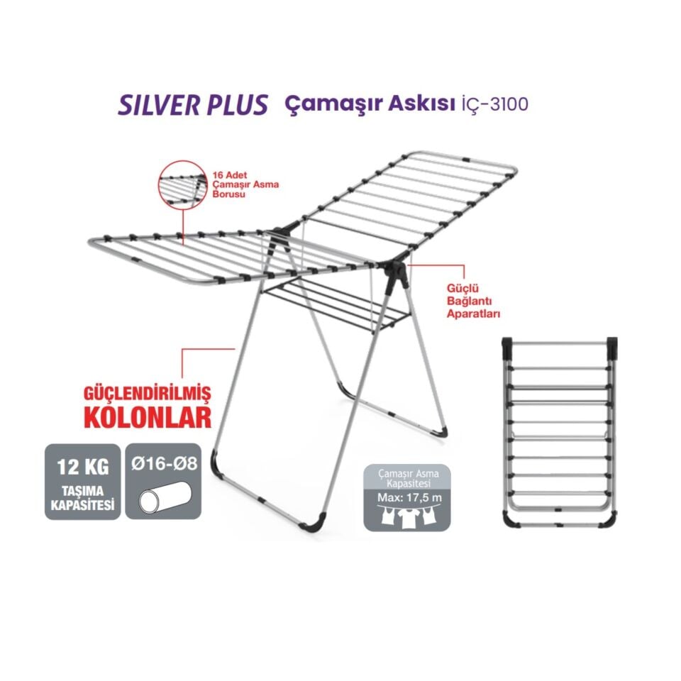İnova Silver Plus Çamaşır Kurutmalık İç-3100