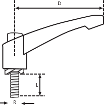 SMCS601040 Metal Sustalı Kol