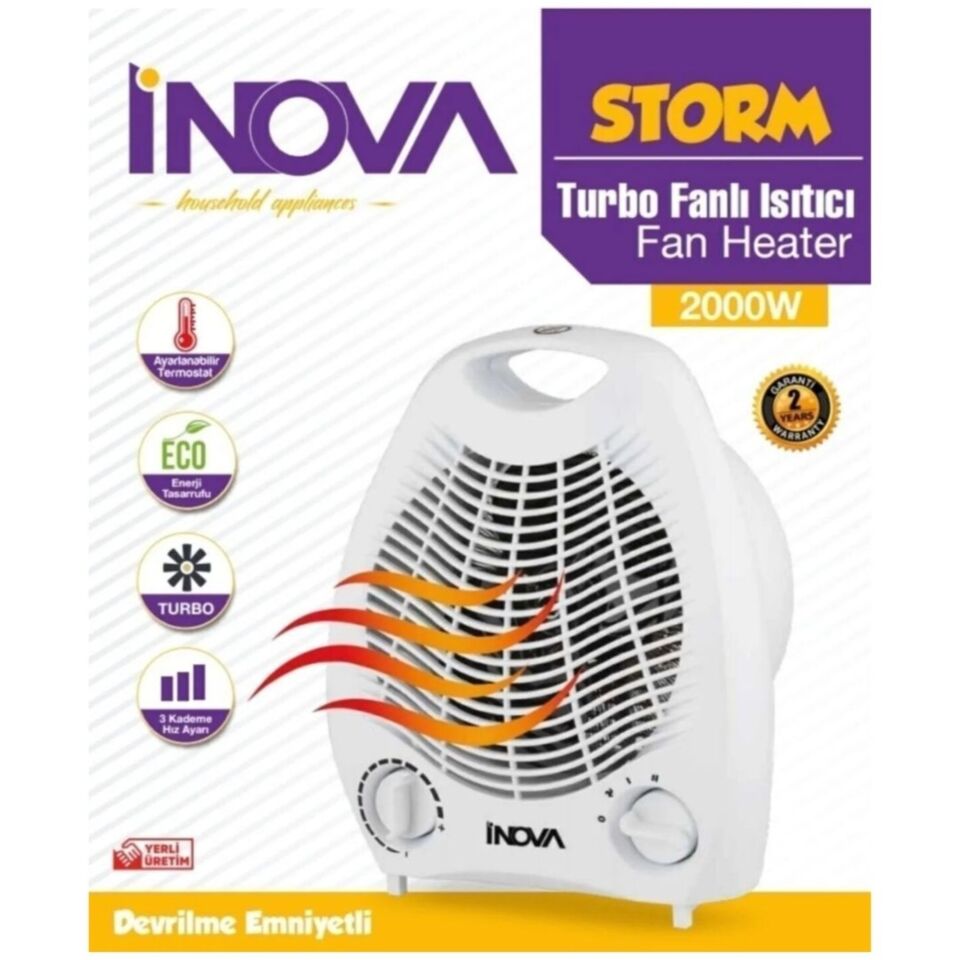 İnova Storm Turbo Fanlı Isıtıcı 2000 W
