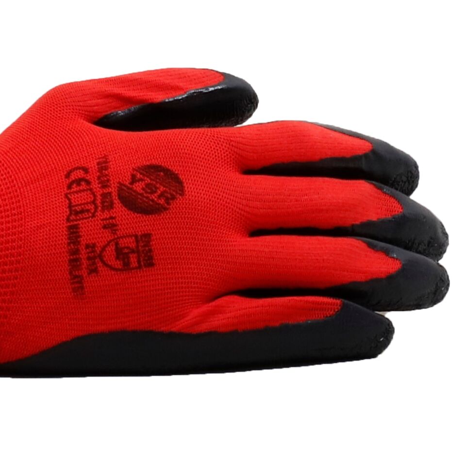 Ysr Lateks Eldiven Kırmızı Siyah Ysr-l04 No:10